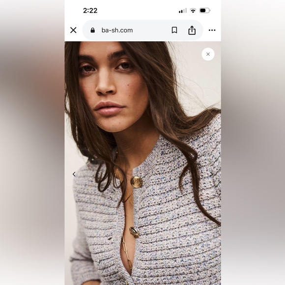 NEW Ba&sh Bash Guspa Cardigan Jacket - Picture 3 of 11